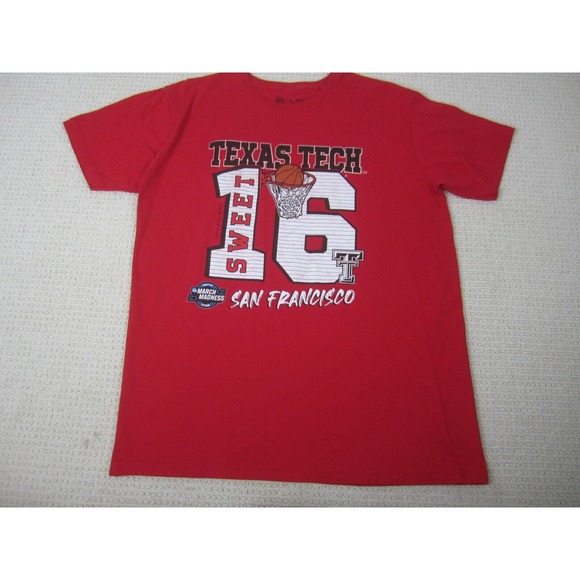 Texas Tech Shirt Mens XL Red Raiders 2022 Sweet 16‎ Basketball San Francisco - Picture 1 of 10